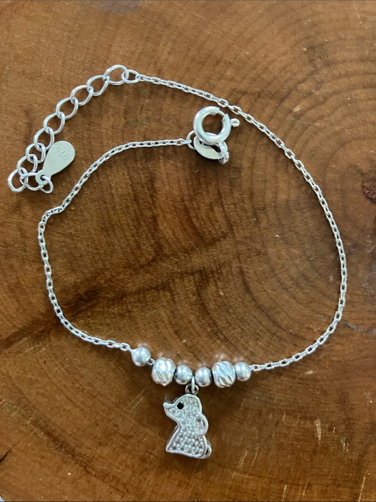 Jewelry - Sterling Silver Puppy Poodle Charm Bracelet